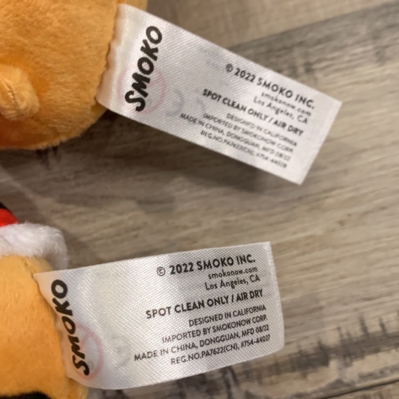 Smoko Tayto Potato plush reindeer and Santa Christmas ornament set of 2 - Picture 3 of 4